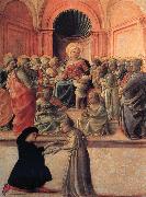 Fra Filippo Lippi Madonna and Child with Angels,Saints and Donor oil painting artist